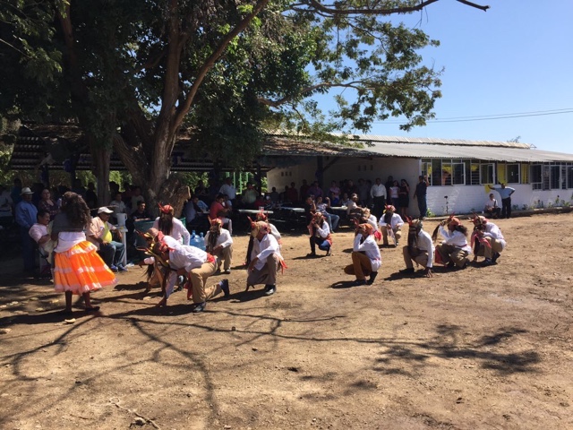 Baile folclórico en un día de convivencia
